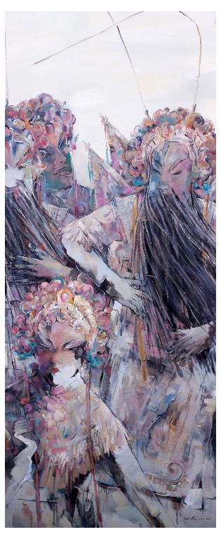 布面油画《天门阵之一》2011年160#65